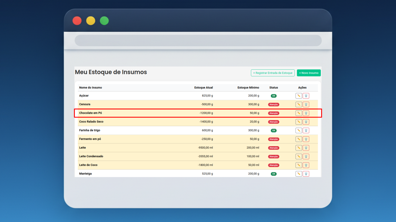Controle de Estoque no LogiNexo